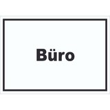 thumbnail of Büro Schild mit Text Office Bureau waagerecht A0 Rückseite selbstklebend