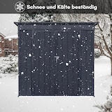 thumbnail of Gerätehaus L– verzinktes Metall in Anthrazit| Inkl. Schloss & Werkzeughaken | wetterfester Geräteschuppen, Gartenhaus