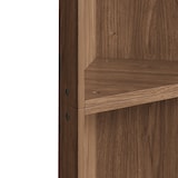 thumbnail of Eckregal MDF Walnussbraun 55x32x180 cm mit Kippschutz, hohes Standregal für Raumecken