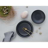 thumbnail of CreaTable Lava Stone Schwarz Tellerset 12-tlg Steinzeug