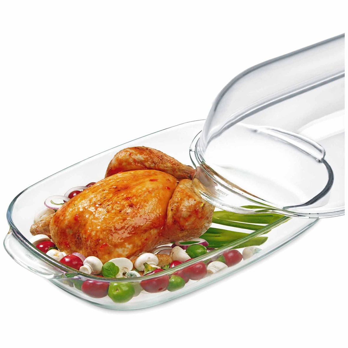 SIMAX Glas Geflügelbräter mit Deckel 8 l - A