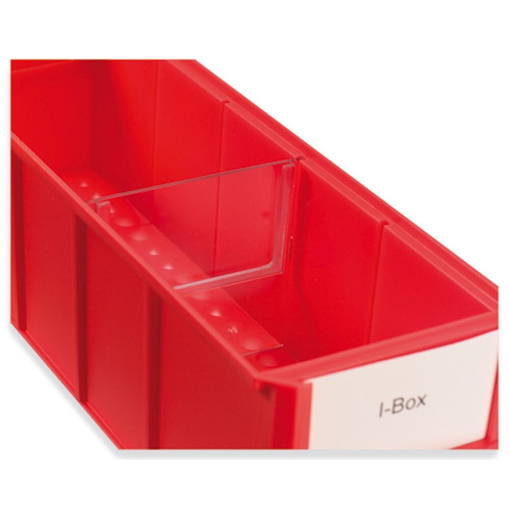 PROREGAL 100x Trennsteg für schmale Industrieboxen | Breite 9,1cm