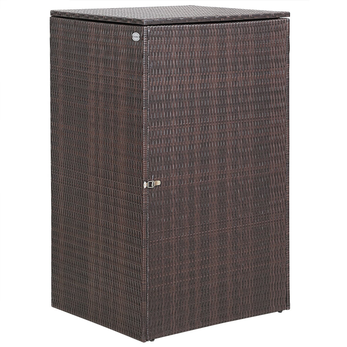 Casaria Mülltonnenbox Rattan Braun