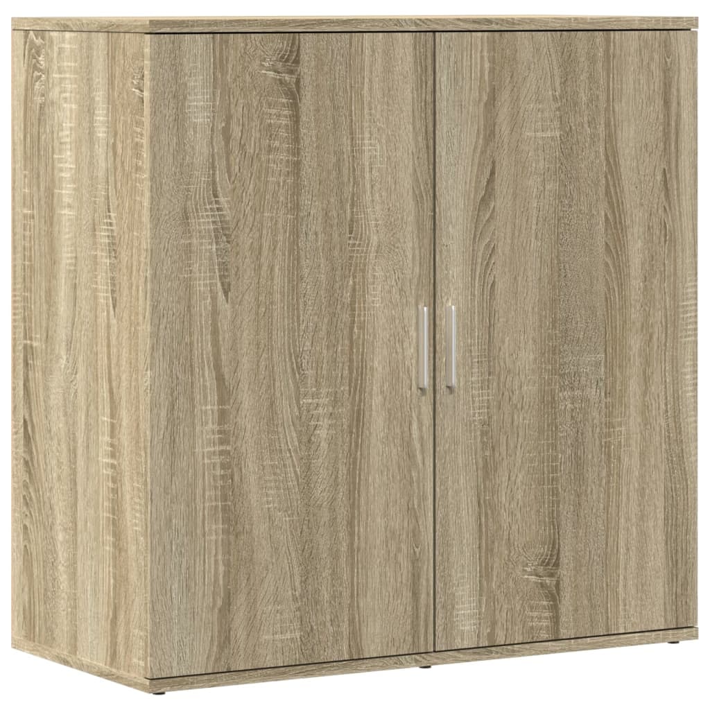 Helloshop26 - Buffet Sideboard Kommode Kleiderschrank Aufbewahrungsmöbel Organizer Küche Wohnzimmer Sonoma-Eiche 79 x 38 x 80 cm 02_0031713