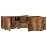 thumbnail of vidaXL Eckregal Altholz-Optik 200x40x45 cm Holzwerkstoff