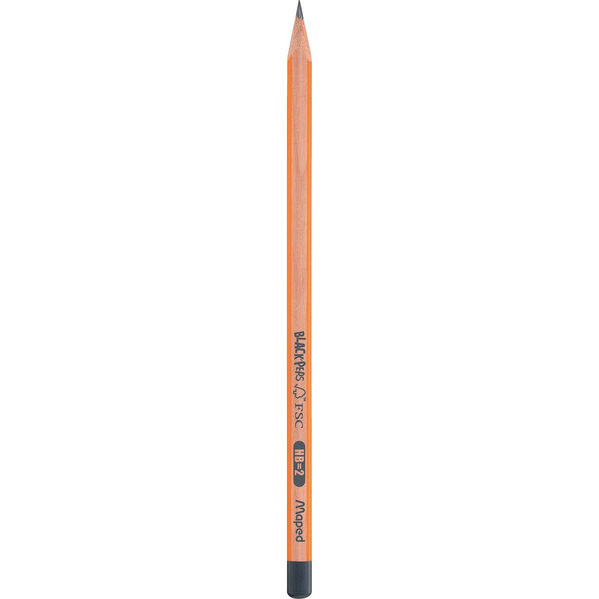 Maped M850021 Bleistift BLACK'PEPS HB dunkelgrau/orange(S)