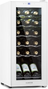 thumbnail of Klarstein Shiraz 18 Slim Uno Weinkühlschrank 50l 18Fl Touch-Bedienfeld 5-18°C Weißes Glas