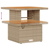 thumbnail of vidaXL 10-teiliges Garten-Sofa-Set mit Kissen in Beige aus Polyrattan und Akazienholz