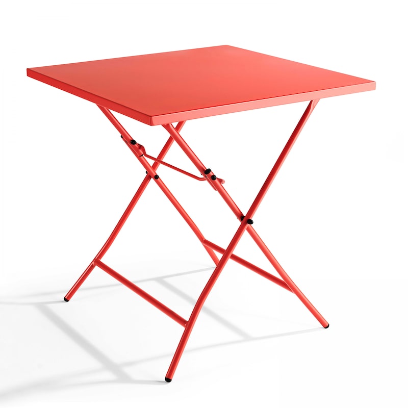 Tuinstoel set van 2 metaal rood SCARIO