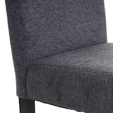 thumbnail of Juego de 4 sillas de comedor Silla de cocina Littau ~ textil, gris antracita, patas oscuras