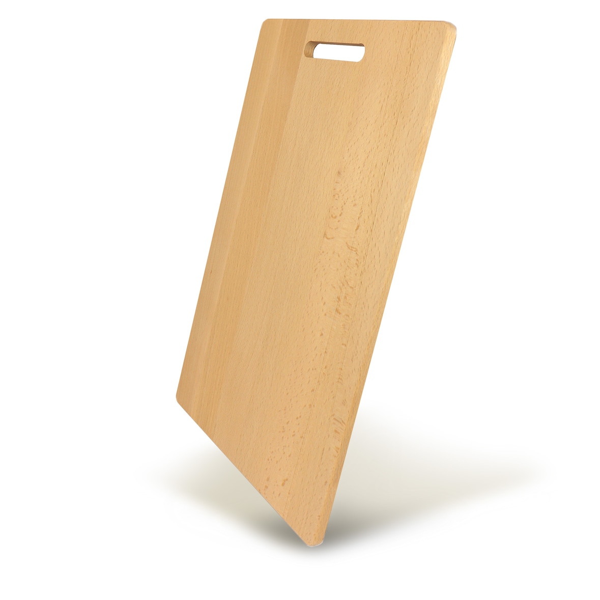 Fackelmann Tagliere per preparare e servire in tavola, con foro per il trasporto e la sistemazione, legno di faggio, 40 x 26 x 1 cm