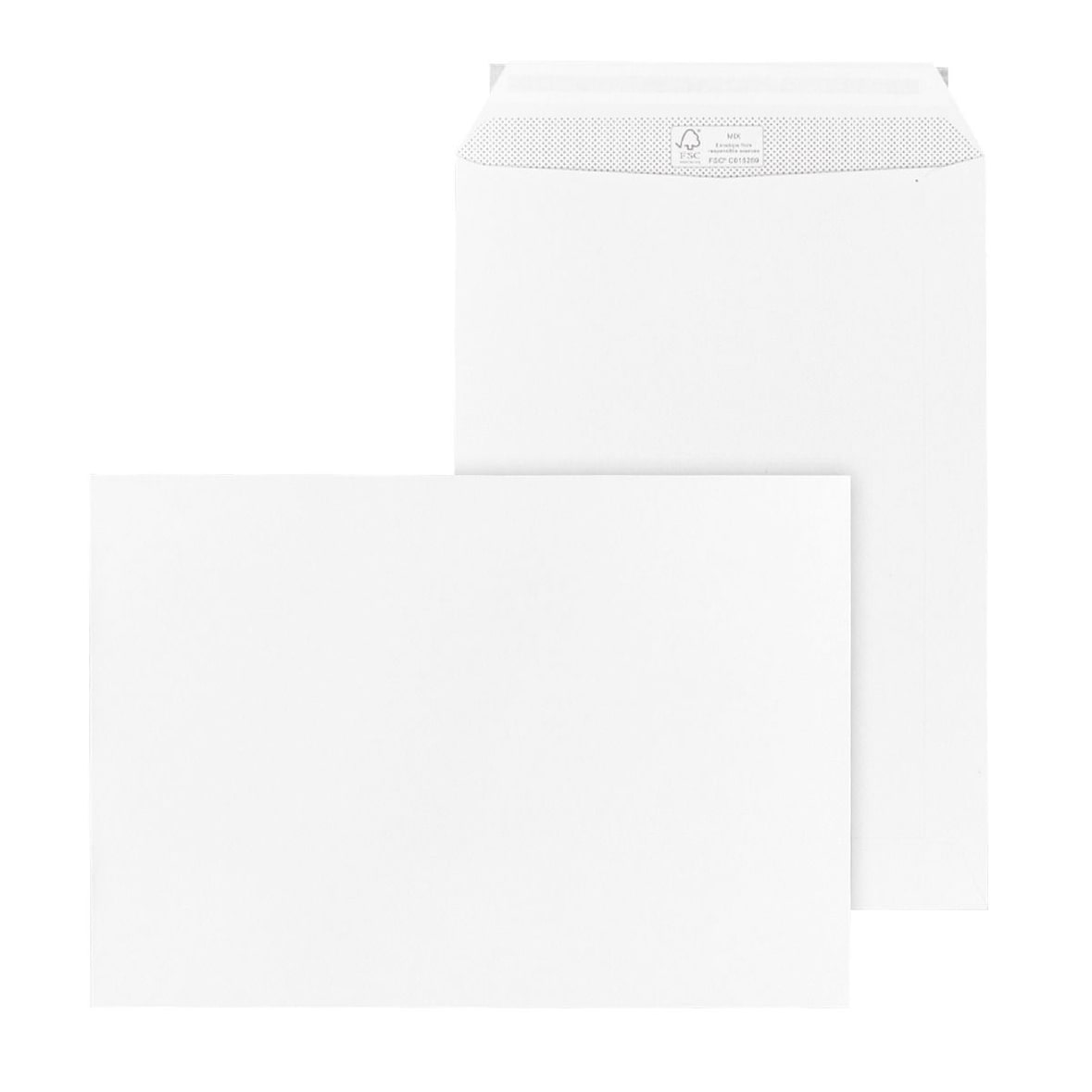 mayer-network 30006894 A11070FSC Versandtasche - C5, weiß, ohne Fenster, haftklebend, 100 g/qm, 500 Stück