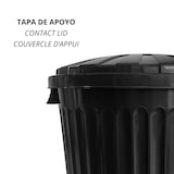 thumbnail of Poubelle Oscar 43 litres avec couvercle. Fabriqué avec des matériaux recyclés. Couleur noire.