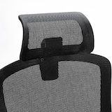 thumbnail of ZIK Silla de oficina giratoria ergonómica Reposacabezas y reposabrazos ajustables en altura, soporte lumbar - Negro