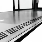 thumbnail of Romux® Kühlvitrine für Konditorei Standgerät 2 Böden Gebogenes Glas Schwarz 800 Liter Umluftkühlung | Professionelle Vitrinen