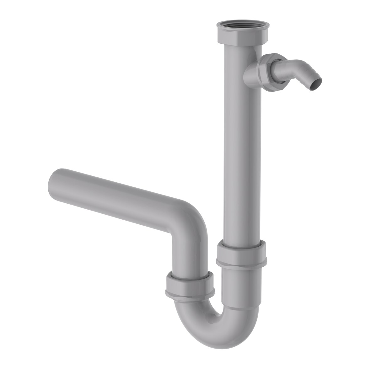 ECO SAVE Siphon Küchenspüle, Abfluss für Spüle Küche aus recyceltem Kunststoff, mit Anschluss für Geschirrspüler