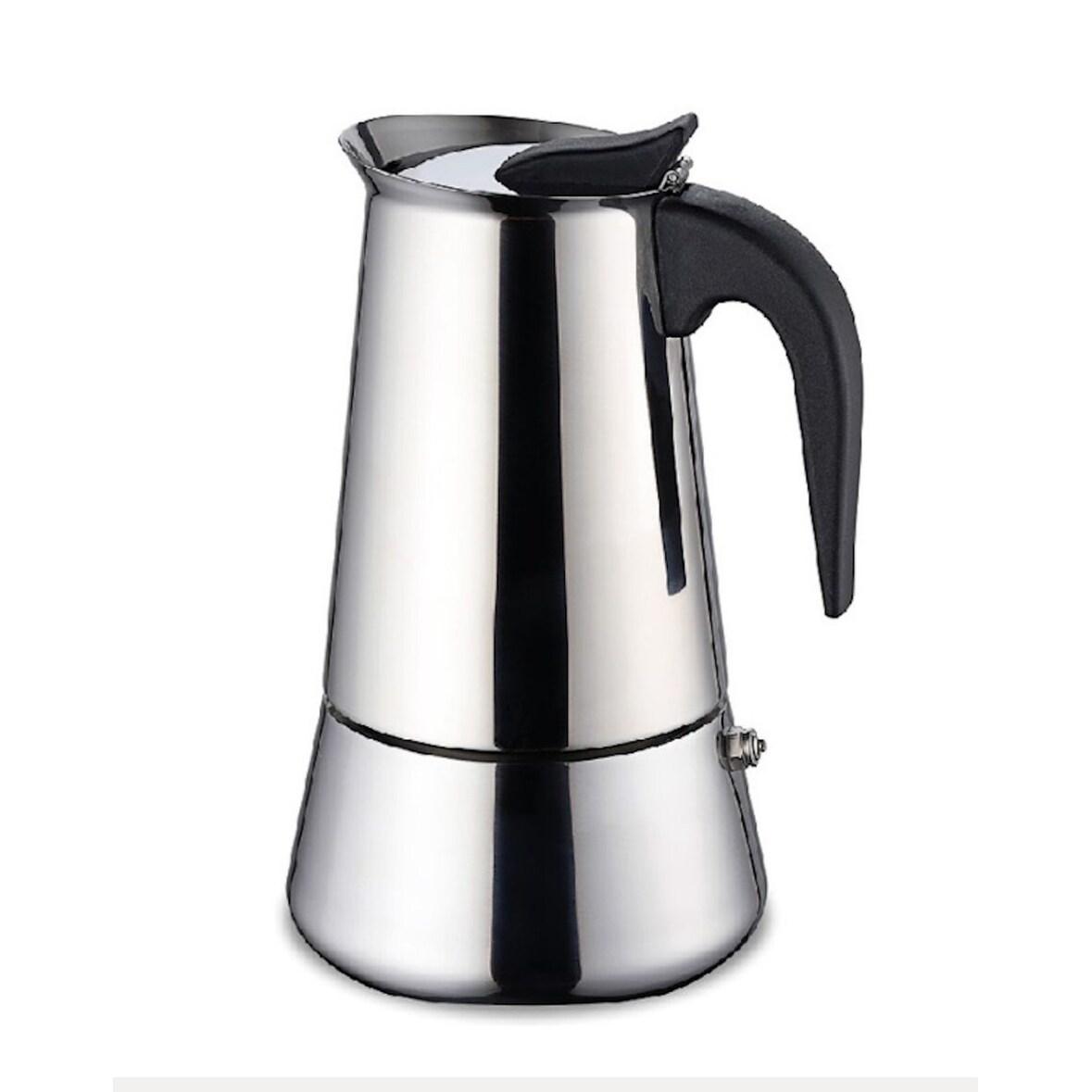 Edelstahl Espressokocher 2 Tassen Sicherheitsventil Mokkakanne Induktion 100 ml