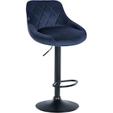 thumbnail of Set van 2 Barkrukken Lazio Fluweel blauw/zwart
