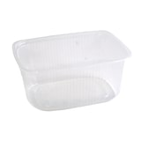 thumbnail of 250 Feinkost Verpackungsbecher 250ml/250ccm  klar rechteckig PP recycelbar mit Deckel im Kombipack