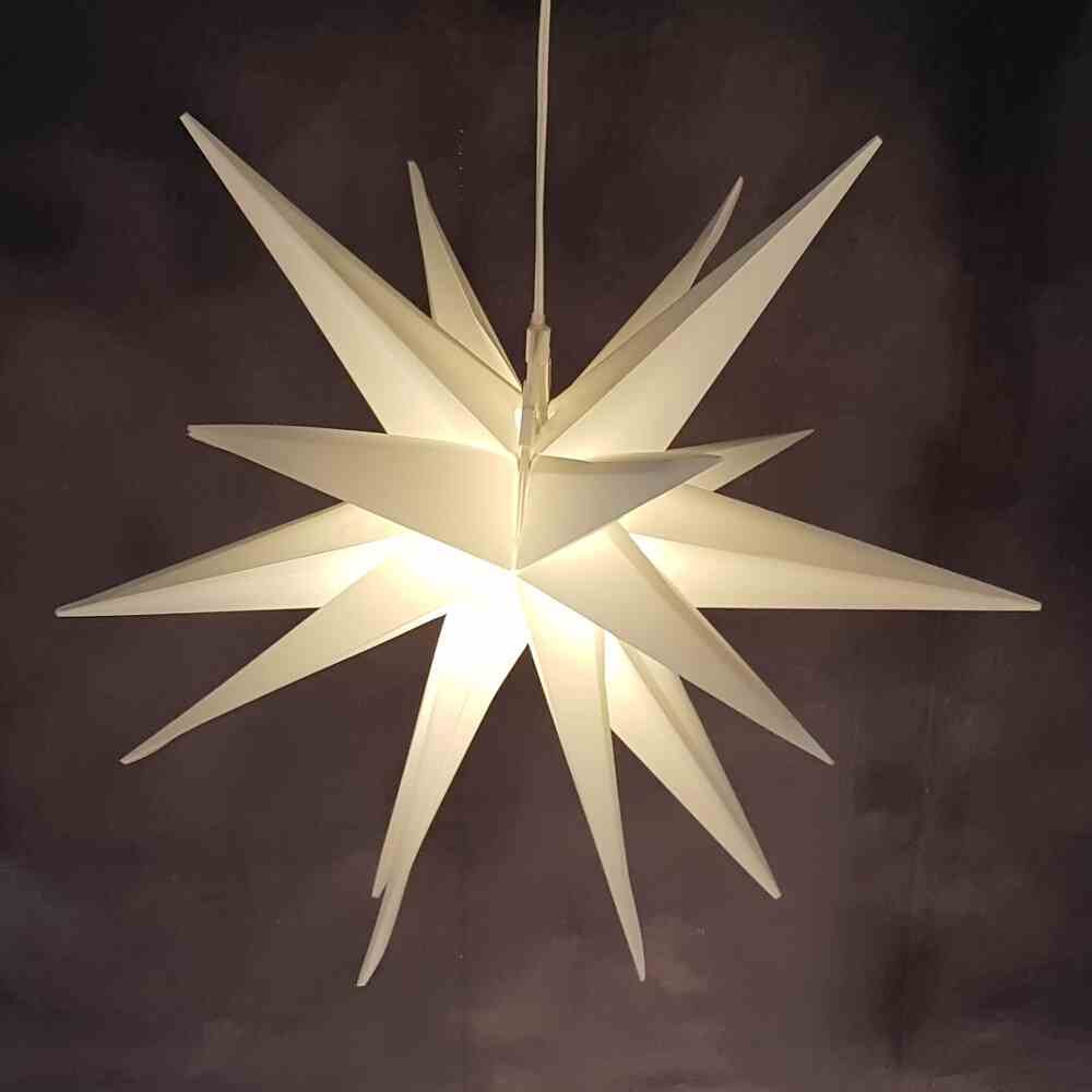 FHS   LED Stern Kunststoff weiß Ø 100 cm