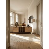 thumbnail of Lowboard Eiche-Dekor 150x55x40 cm Design TV-Kommode Modern, TV-Schrank Hoch, Fernsehtisch Fernsehschrank mit Tür & Schubladen, Fernsehkommode