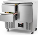 thumbnail of Romux® Saladette und Pizzatisch 1 Tür und 2 Schubladen 90x70 cm 220 Liter Statisch | Kühltisch von Pizzen und Salaten