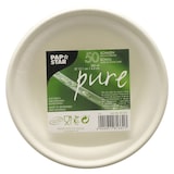 thumbnail of PAPSTAR 50 Schalen, Zuckerrohr "pure" 380 ml Ø 15,5 cm · 4,6 cm weiss