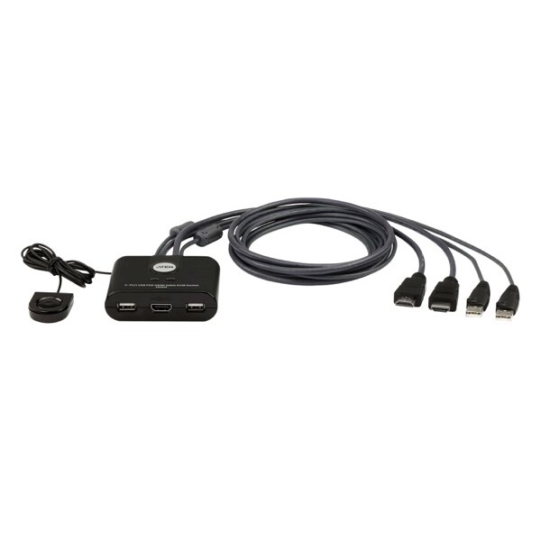 ATEN CS22HF Conmutador por cable USB FHD HDMI de 2 puertos