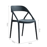 thumbnail of METRO PROFESSIONAL Fauteuil de terrasse MISTRAL, empilable, plastique, bleu pétrole
