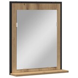 thumbnail of vidaXL Badezimmer Spiegel mit Regal Eiche handwerklich 50 x 12 x 60 cm