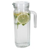 thumbnail of 2er Set LIMA Kühlschrankkrug mit Deckel weiß 0,95L Henkel Glas-Karaffe Kanne