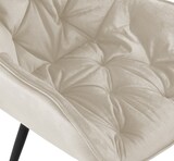 thumbnail of DELUKE® Esszimmerstuhl VIVI - Creme Samt, Metall 83x58x62cm Strapazierfähiger & pflegeleichter Bezug Esszimmerstühle Stuhl Esszimmer Küchenstühle
