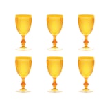 thumbnail of Excelsa set de 6 copas Diamond plástico 39 cl amarillo