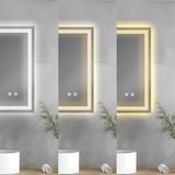 thumbnail of tectake Espelho de casa de banho CLARA com LED, regulável y - 50 x 70 cm antracite