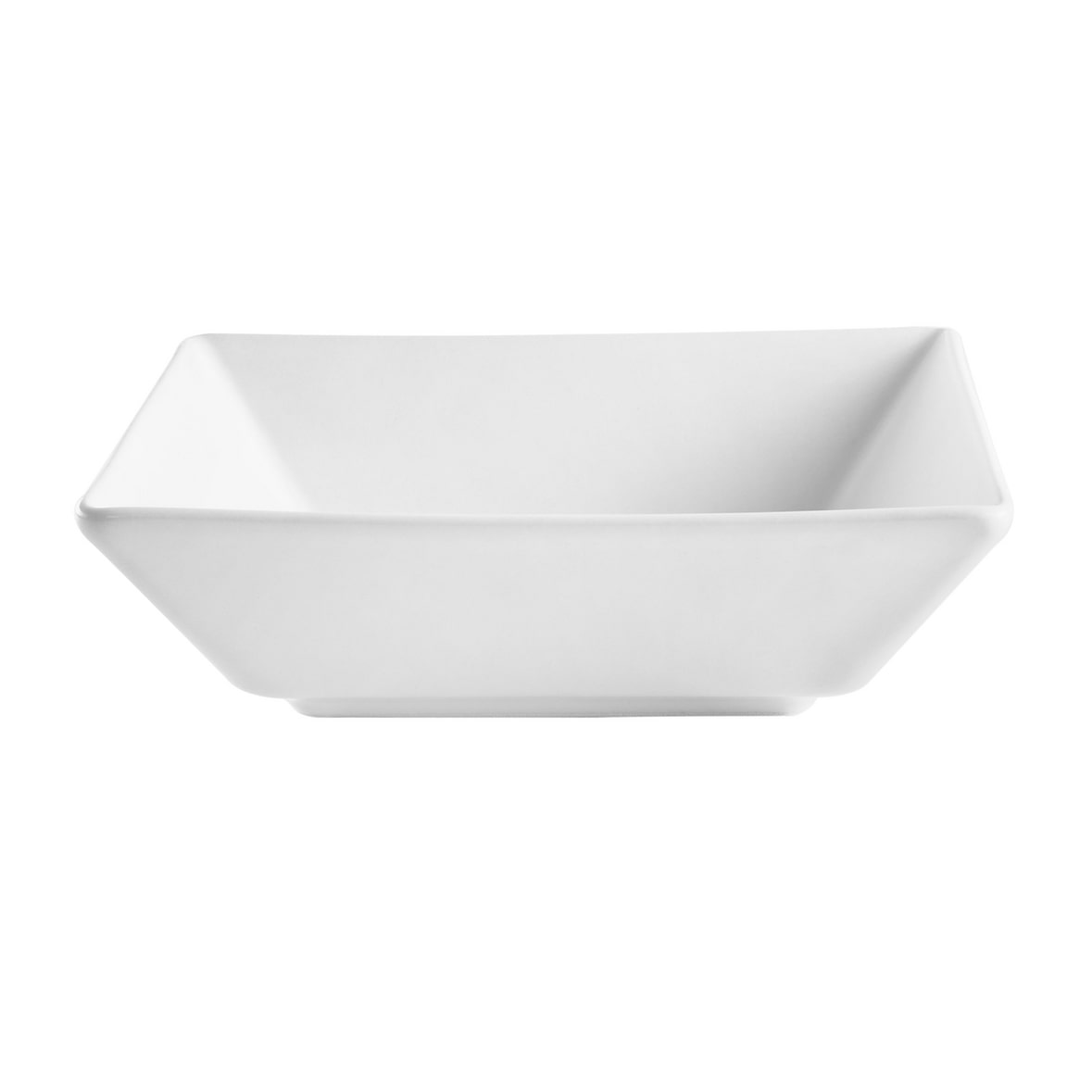 METRO Professional Piatto fondo Macario, gres, 17 x 17 cm, quadrato, bianco, 6 pezzi