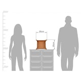 thumbnail of Sonnenleder Ablageschale Leder 26x26cm Taschenleerer Schale Lederschale Stiftschale natur braun Vide Poche