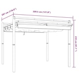 thumbnail of vidaXL Prieel met uittrekbaar dak 3x3 m aluminium taupe
