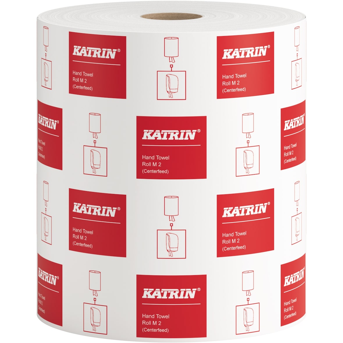 Katrin 481911 Handtuchrolle M2 2lg. 500Bl. 20,5x30cm ws 6Rl.