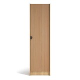 thumbnail of HERDASA, Zapatero alto en melamina NUX, 175x50x24 roble dorado con puerta efecto vallado