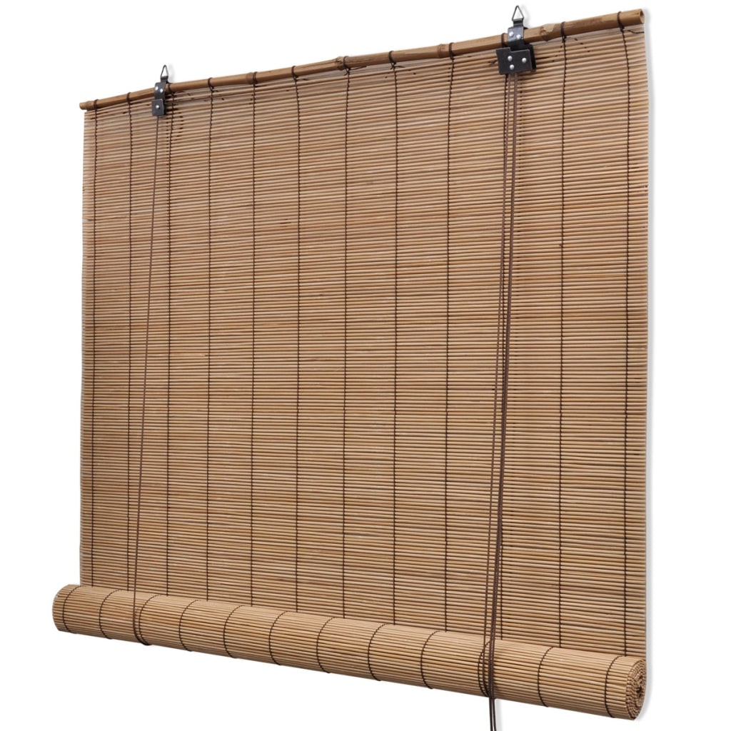 Helloshop26 - Store enrouleur bambou brun 120 x 220 cm fenêtre rideau pare-vue volet roulant 4102148