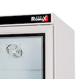 thumbnail of Romux® Armário Expositor Refrigerado ABS 400 Litros 1 Porta Vidro 60 cm Ventilada Branco | Frigorífico Profissional 400 L - 4 Prateleiras e 180 W