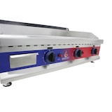 thumbnail of Gasfrit -  Plancha de cromo duro de acero inoxidable a gas industrial para restaurante 950 x 610 x 340 mm 9 kw