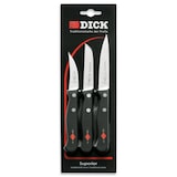 thumbnail of F. DICK Küchenmesser-Set Superior 3-tlg. I Küchenmesser 10 cm, Gemüsemesser 7 cm, Schälmesser 6 cm I Messerstahl rostfrei, 56 HRC I 84700042