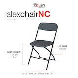 thumbnail of ZOWN Set 8 Sillas Plegables Eventos Alexchair Blanco Polipropileno