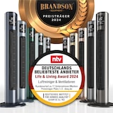 thumbnail of Brandson Turmventilator, GS, 60° Oszilation zuschaltbar, Standventilator, mobiler Lüfter, Säulenventilator 96 cm, Ventilator mit 3 Geschwindigkeiten