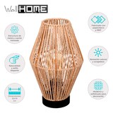thumbnail of WellHome - Tischleuchte 'Aissa Nature', Metallgestell, 32cm