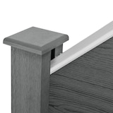 thumbnail of Helloshop26 - Clôture de jardin brise vue brise vent bois composite (wpc) gris 180 x 96 cm 03_0001475