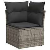 thumbnail of vidaXL 8-tlg. Garten-Sofagarnitur mit Kissen Grau Poly Rattan