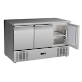 thumbnail of Mesa refrigerada profesional de 3 puertas – Capacidad de 368 litros – Acero inoxidable y refrigeración ventilada estática