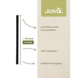 thumbnail of Trinkhalm in Schwarz aus Papier FSC®, Ø 8 mm / 15 cm, 150 Stück in Pappkarton